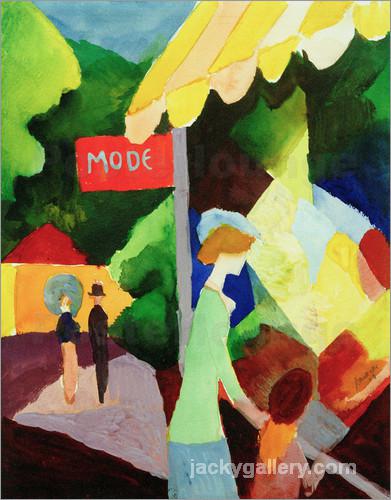 Fashion Shop Window, August Macke painting - Click Image to Close